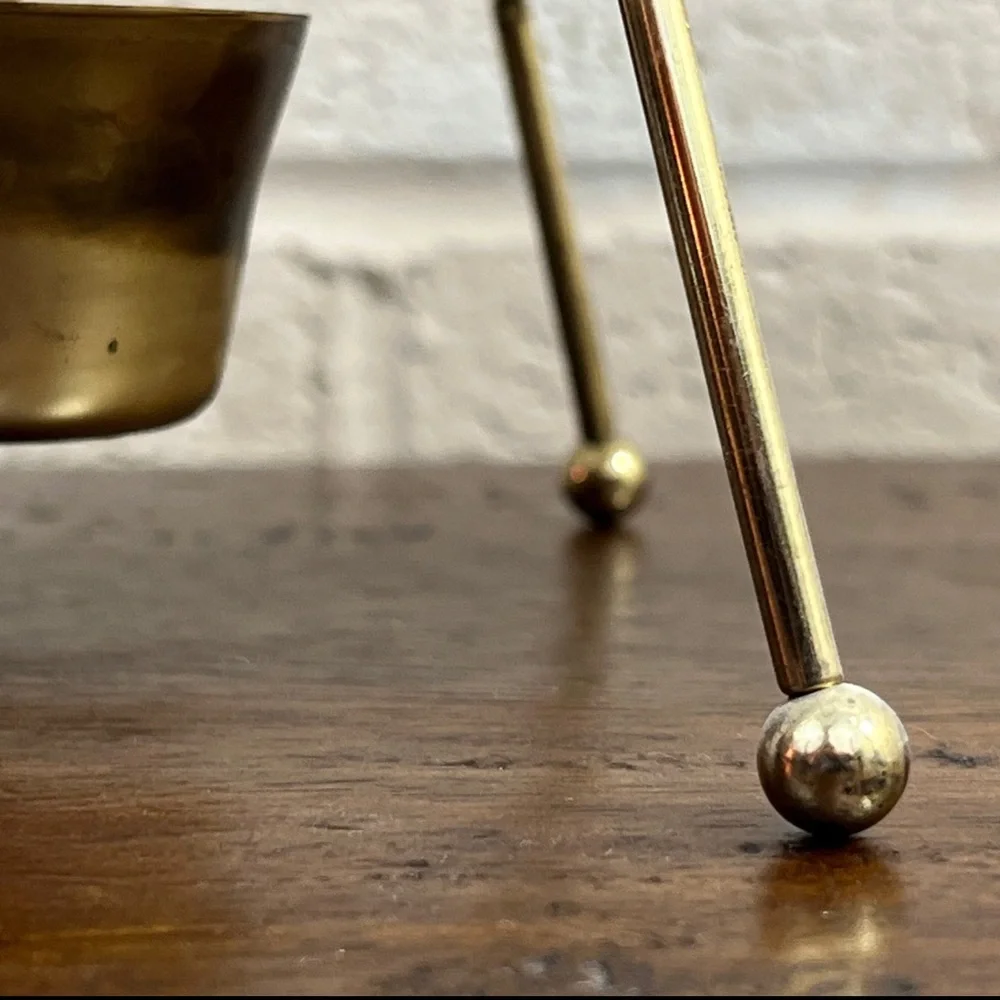 Vintage Mid Century Modern Fire King Casserole Chafing Dish Holder Candle Well - Picture 7 of 7